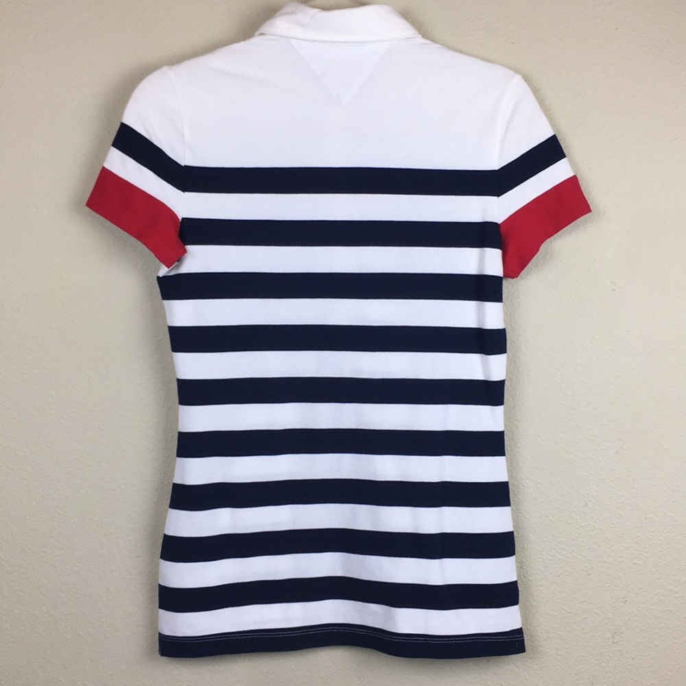 Tommy Hilfiger Nautical Stripe Polo Shirt Small - Picture 5 of 8